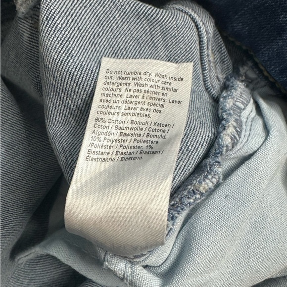 River Island Plus mid rise slit side flared jeans 14 XL medium blue stretch high - Picture 10 of 15